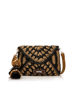 Mtng-Mustang_ Bolso Dari rafia negro - Imagen 1