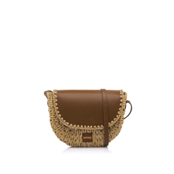 Mtng-Mustang_ Bolso dora marrón - Imagen 1