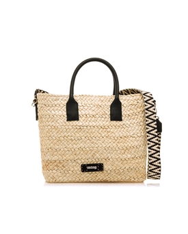 Mtng-Mustang_ Bolso grande rafia Elana - Imagen 1