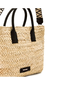 Mtng-Mustang_ Bolso grande rafia Elana - Imagen 2