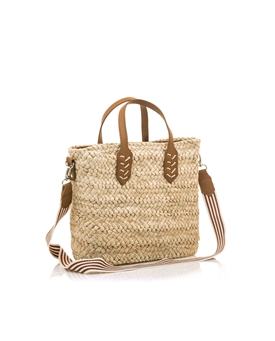 Mtng-Mustang_ Bolso rafia batu cuero - Imagen 2