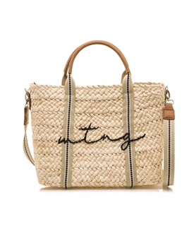 Mtng-Mustang_ Bolso rafia grande Artola - Imagen 1