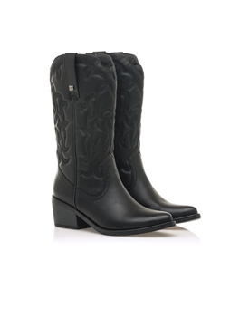 Mtng-Mustang_ Bota tacón campera negra - Imagen 2