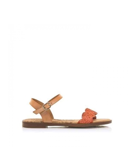 Mtng-Mustang_ Sandalia plana en color cuero - Imagen 1