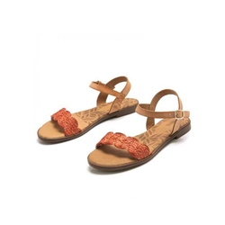 Mtng-Mustang_ Sandalia plana en color cuero - Imagen 2