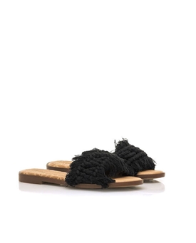 Mtng-Mustang_ Sandalia tipo pala negra - Imagen 2