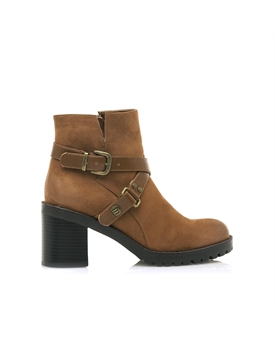 Mustang_ Botín tacón mayi cuero - Imagen 1