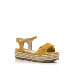 Mustang_ Sandalia plataforma amarillo - Imagen 2