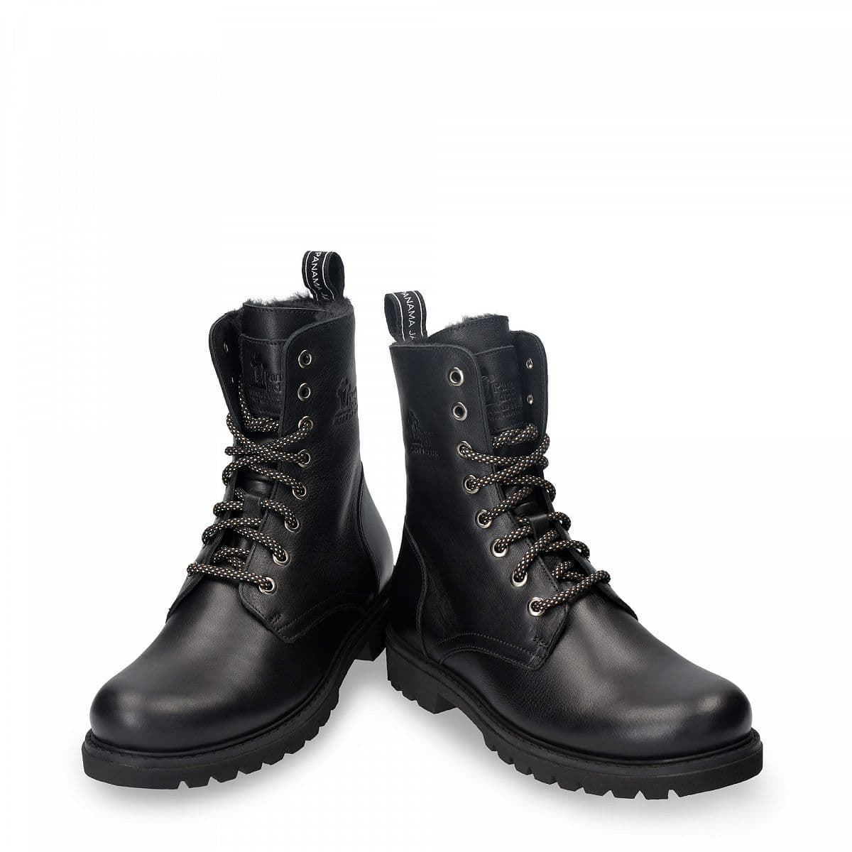 Panama Jack_ Bota cordones frisia piel negro - Imagen 4