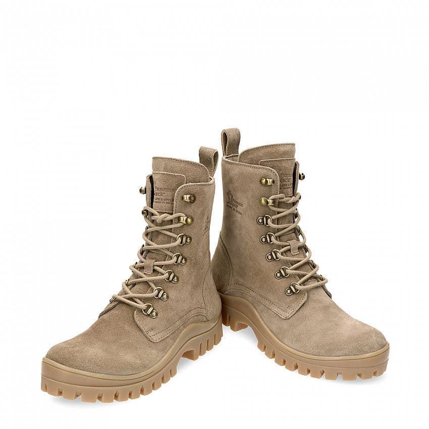 Panama Jack_ Bota velour taupe - Imagen 3