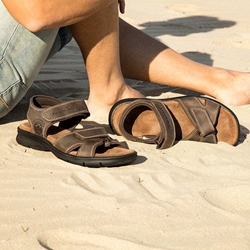 Panama Jack_ Sandalia sanders velcro marrón - Imagen 2