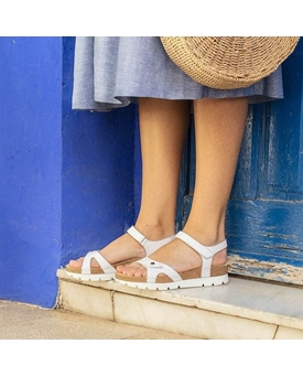 Panama Jack_ Sandalia velcro blanca - Imagen 2