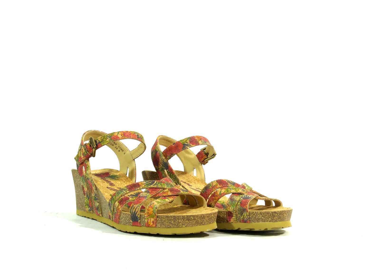 Panama Jack_ Sandalia Vera cork floral - Imagen 2