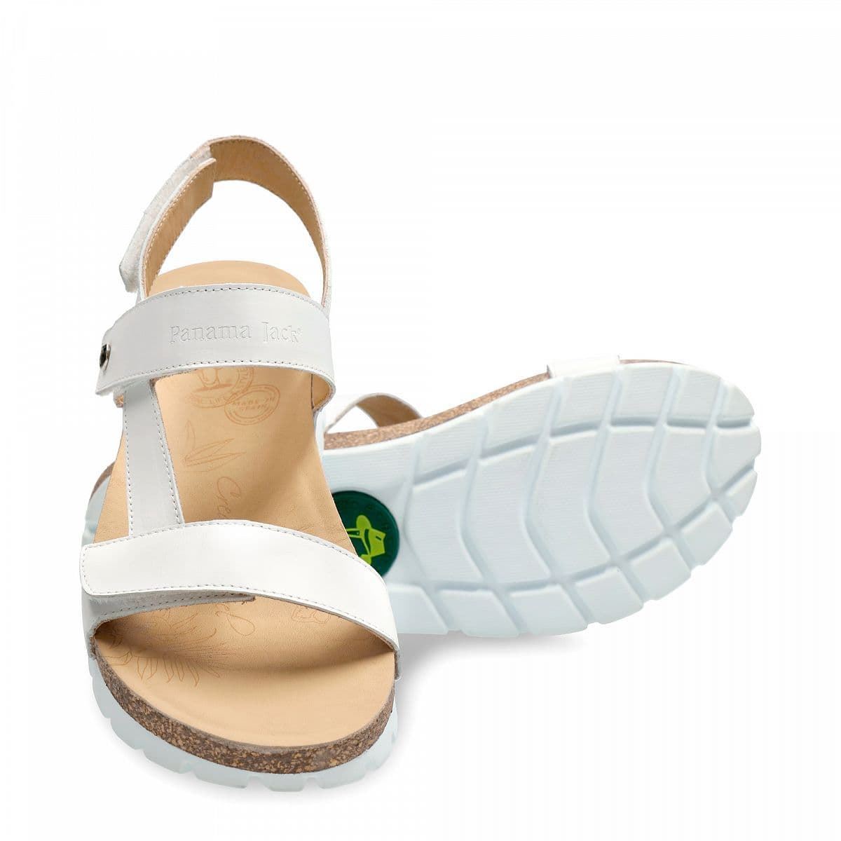 Panama Jack_ Sandalias velcro tiras blancas - Imagen 4