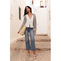 Pantalón campana tobillero - Imagen 1