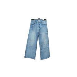 Pantalón denim ancho tobillero - Imagen 1