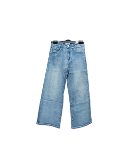 Pantalón denim ancho tobillero - Imagen 1