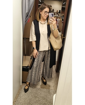 Pantalón flojo estampado - Imagen 1