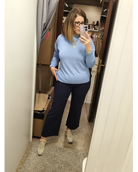 Pantalón tela marino - Imagen 1