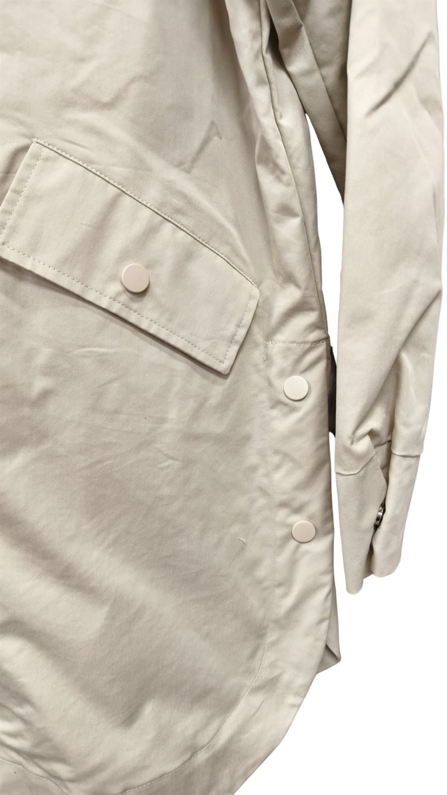 Parka capucha beige - Imagen 3