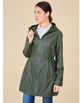 Parka verde capucha - Imagen 1