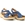 Paula Urban_ Sandalia cuña nudo azul - Imagen 2