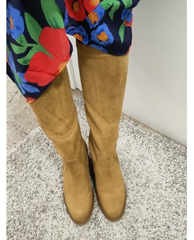 Pedro Miralles-Bota alta cuña camel - Imagen 1