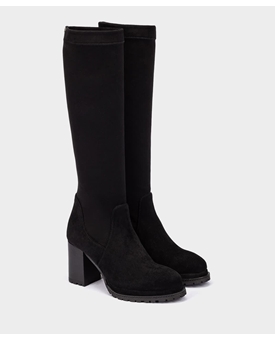 Pedro Miralles_ Bota alta de piel vegana elástica - Imagen 2