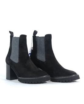 Pedro Miralles_ Botín tacón serraje negro - Imagen 2