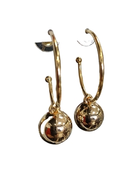 Pendientes bisutería aro dorado/plateado - Imagen 1