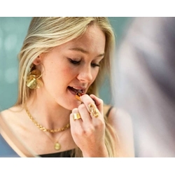 Pendientes elegantes con hojas florales delicadas - Imagen 2