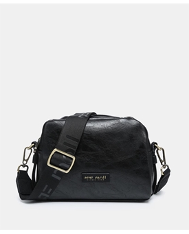 Pepe Moll_ Bolso bandolera Elie negro/taupe - Imagen 1