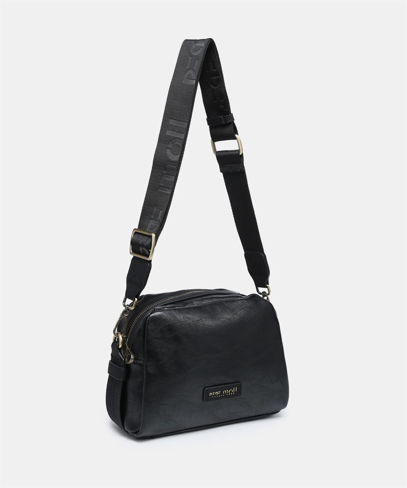 Pepe Moll_ Bolso bandolera Elie negro/taupe - Imagen 2