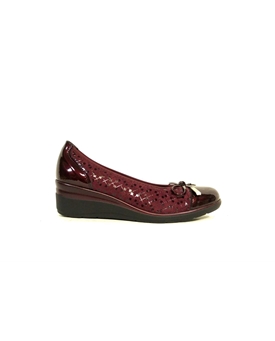 Pitillos_ Bailarina cuña burdeos - Imagen 1