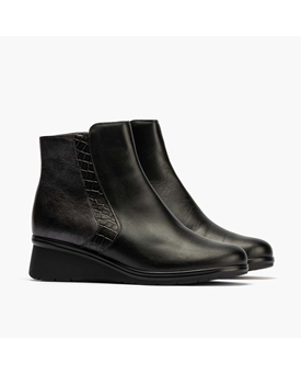 Pitillos_ Botín cuña negro - Imagen 2