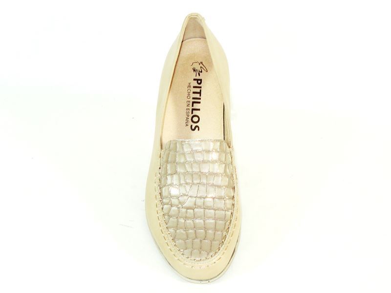 Pitillos- Mocasin beige mujer - Imagen 3