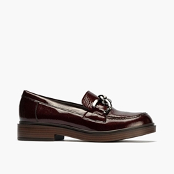Pitillos_ Mocasín burdeos en charol - Imagen 1