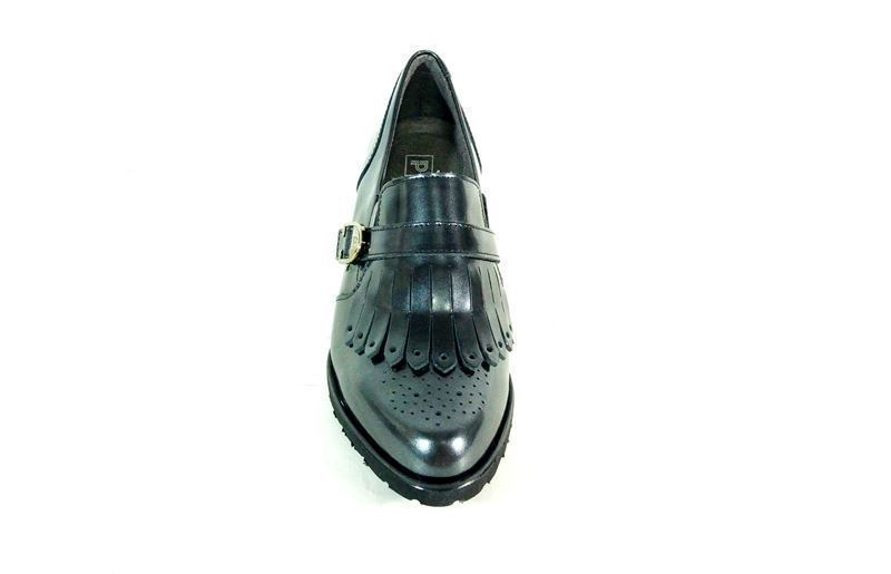 Pitillos- Zapato abotinado flecos gris - Imagen 2
