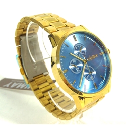 Reloj metalizado esfera azul - Imagen 2