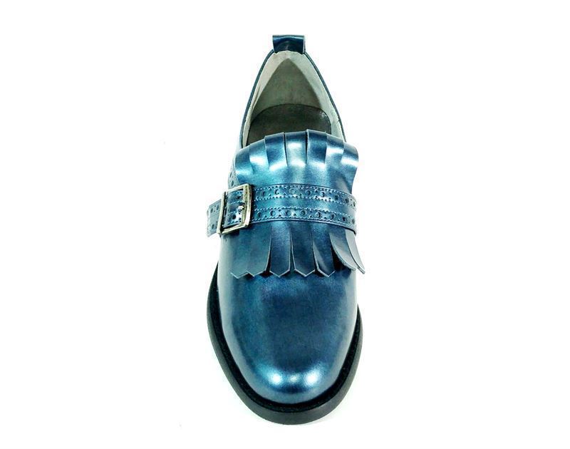 Salonissimos- Zapato azul metalizado mujer - Imagen 3