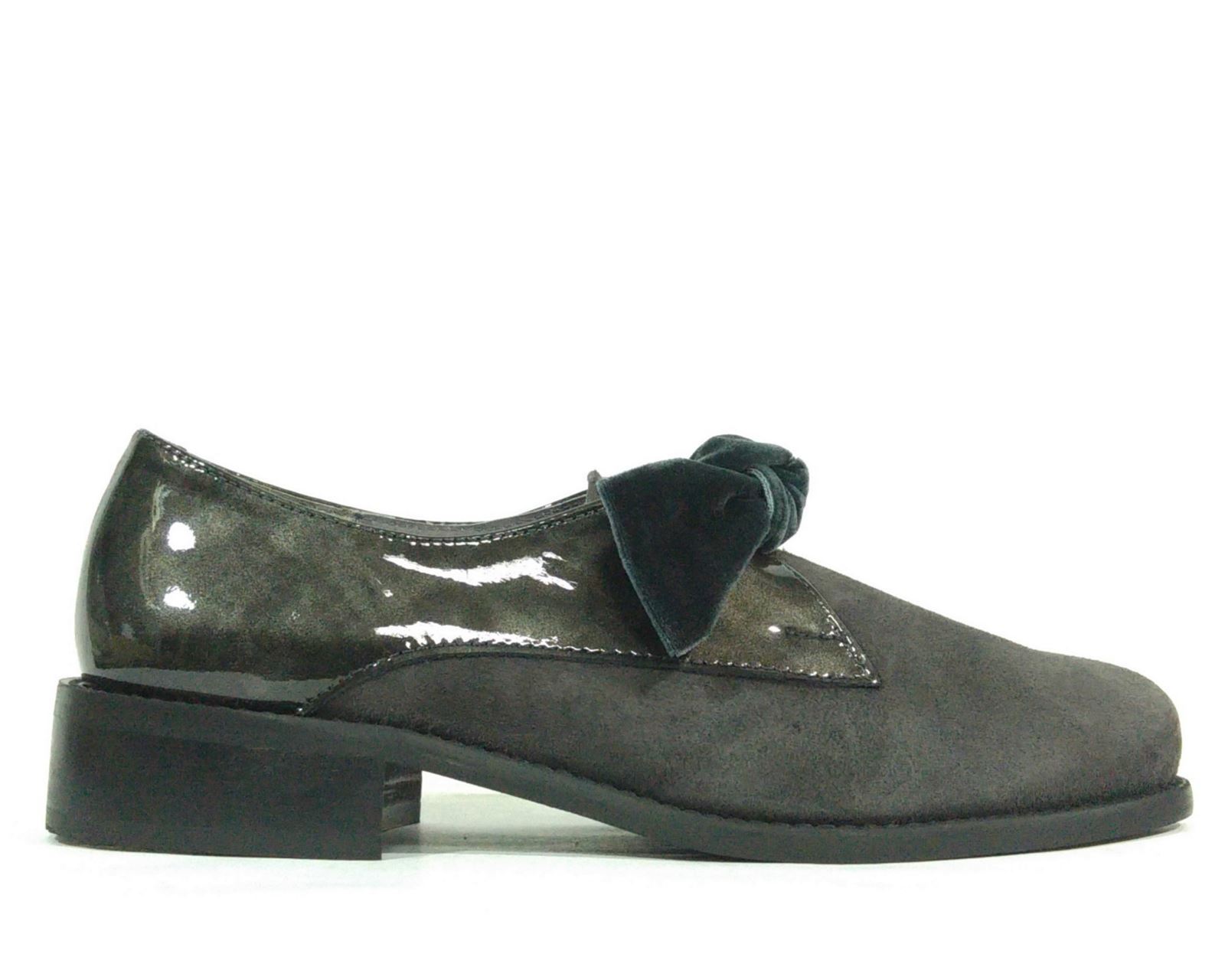 Salonissimos_ Zapato lazo gris - Imagen 1