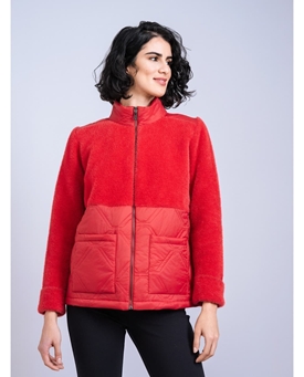 SCORZZO_ Chaqueta cremallera combinada Puffy - Imagen 1