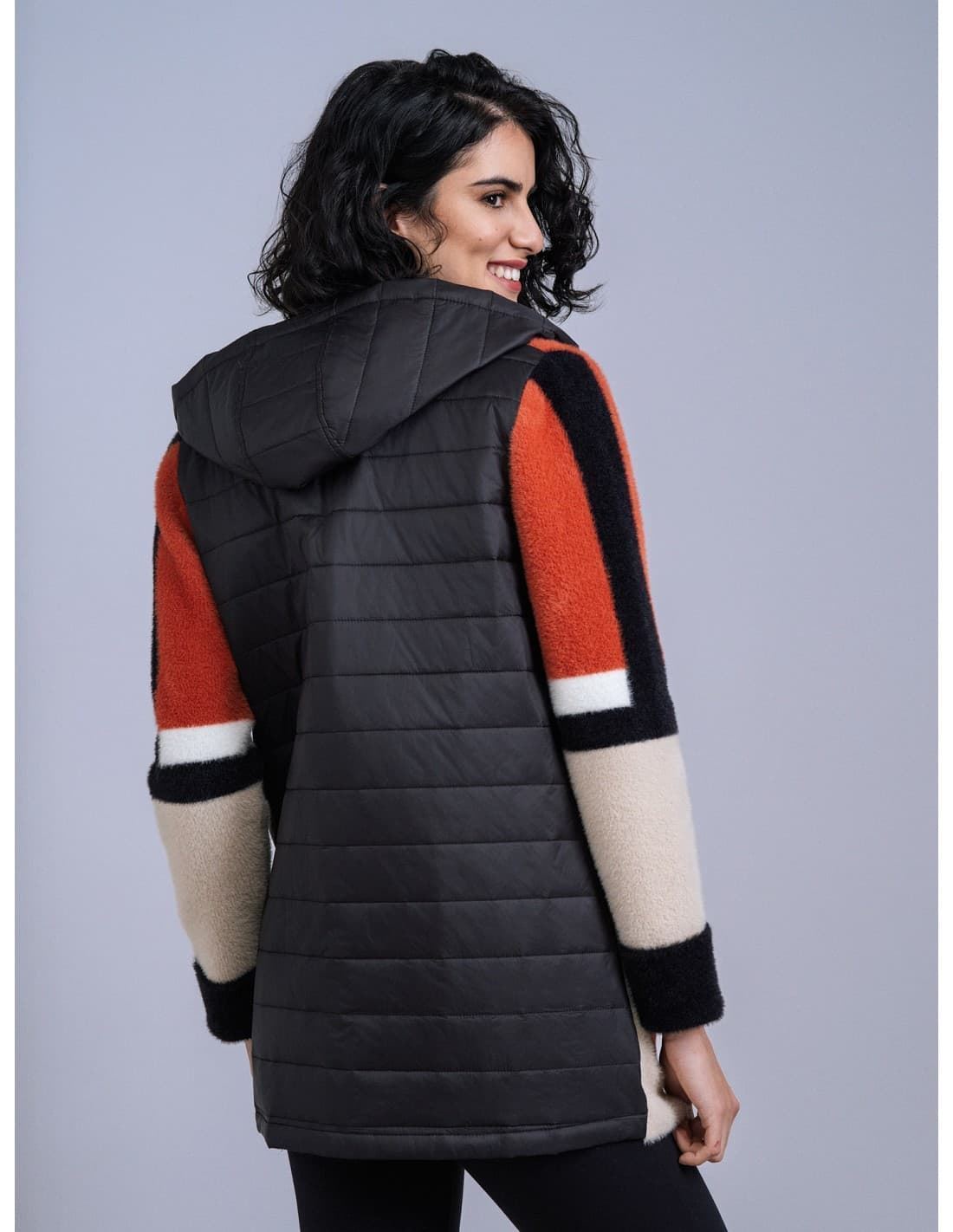 Scorzzo_ Chaqueta peluche combi puffy - Imagen 3