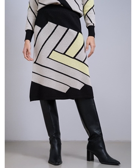 SCORZZO_ Falda punto Intarsia - Imagen 1