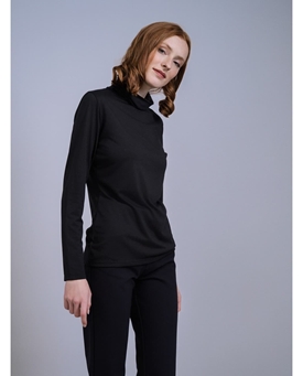 SCORZZO_Jersey básico largo cuello cisne - Imagen 1