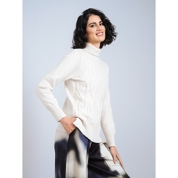 Scorzzo_ Jersey cuello vuelto beige - Imagen 2