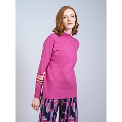 SCORZZO_ JERSEY FUCSIA ROMBOS - Imagen 1