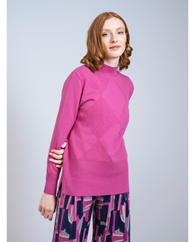 SCORZZO_ JERSEY FUCSIA ROMBOS - Imagen 1