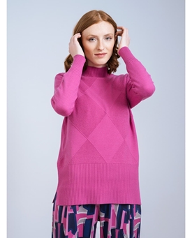 SCORZZO_ JERSEY FUCSIA ROMBOS - Imagen 2