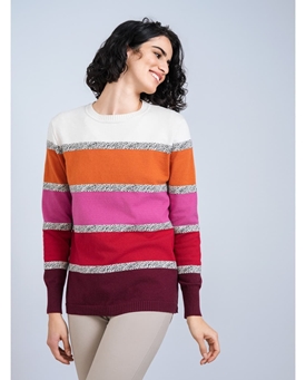 Scorzzo_ Jersey listado cuello redondo - Imagen 1